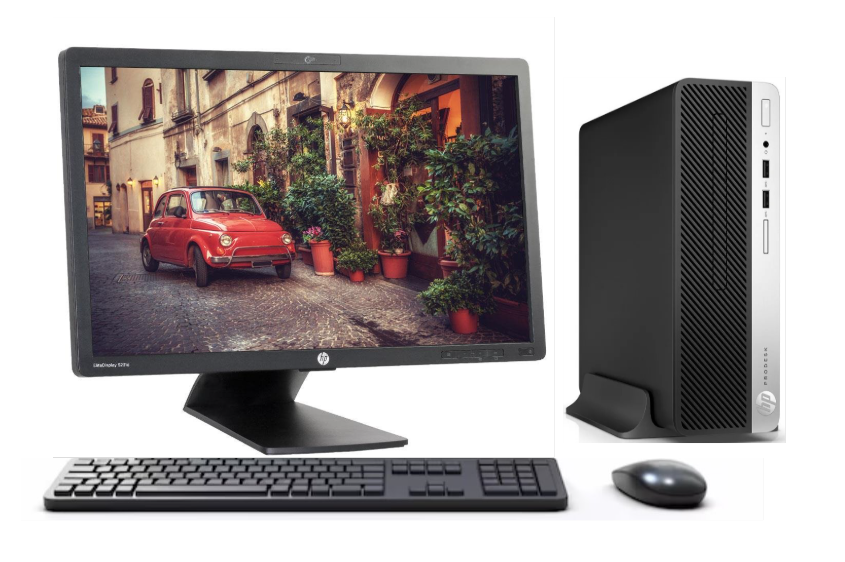 KIT MONITOR HP 23" + PC 400 G5 i3 8° 8GB 256GB + teclado & Mouse Reacondicionado